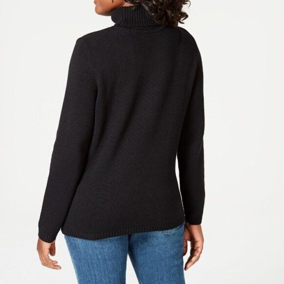 💸3/12$-Karen Scott Colorblocked Turtleneck Sweater - Picture 2 of 3